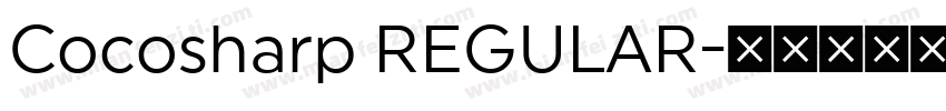 Cocosharp REGULAR字体转换